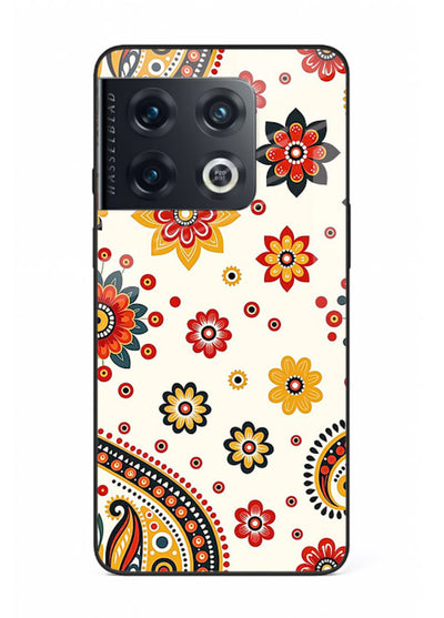 Boho Floral Mandala warm boho patterned OnePlus 10 Pro glass back cover