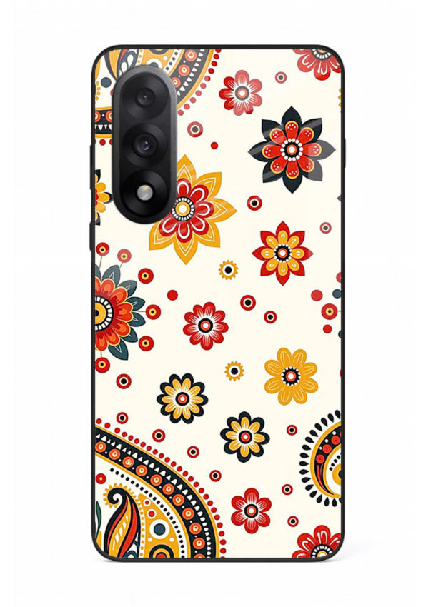 Boho Floral Mandala warm boho patterned OnePlus Nord 5 glass back cover
