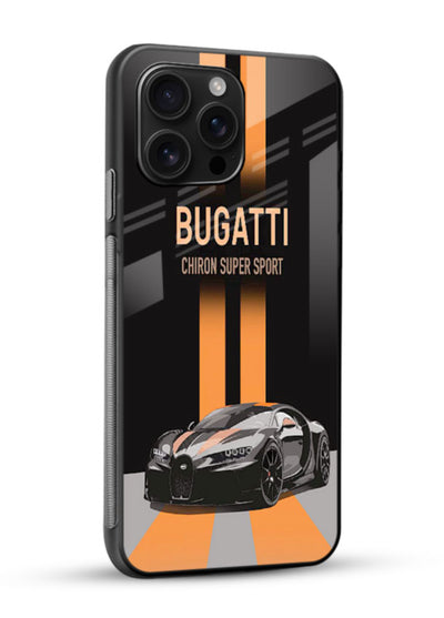 Bugatti hypercar with dual racing stripes in bold luxury design layout - 2