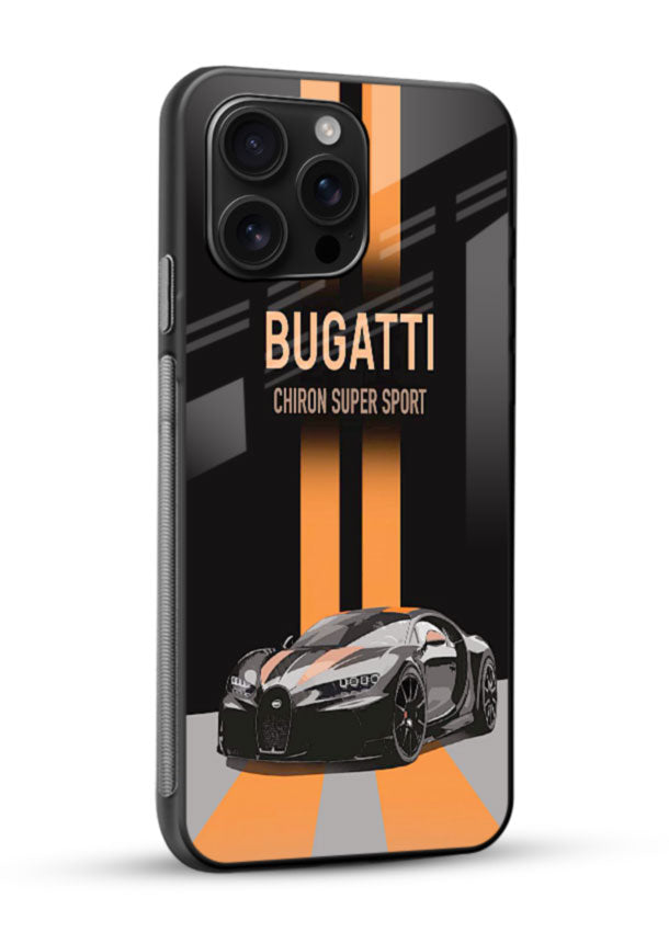 Bugatti hypercar with dual racing stripes in bold luxury design layout - 2