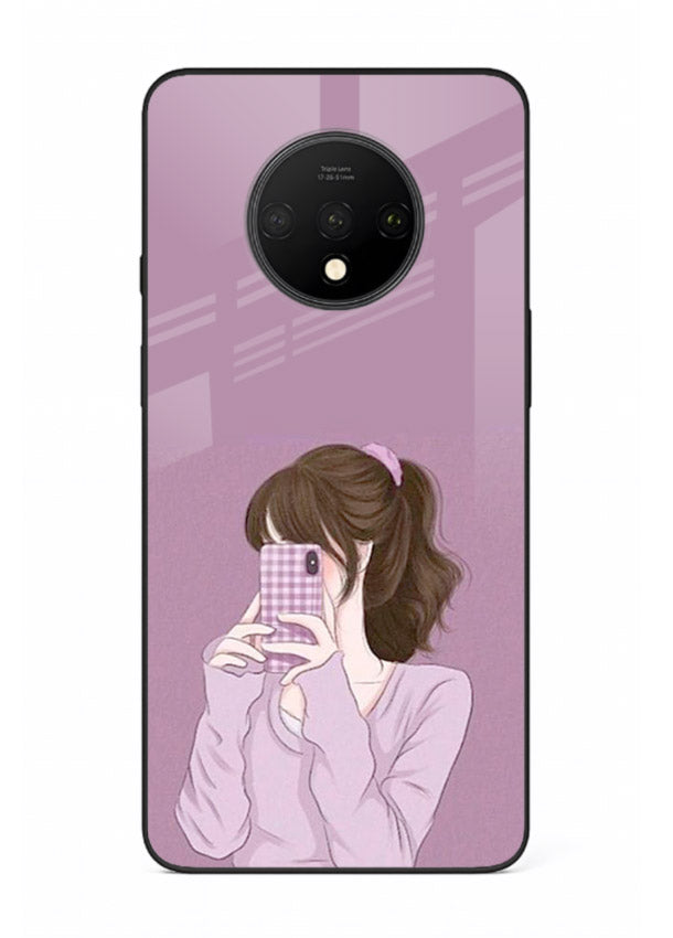 Camera Shy Girl aesthetic portrait OnePlus 7T glass back cover