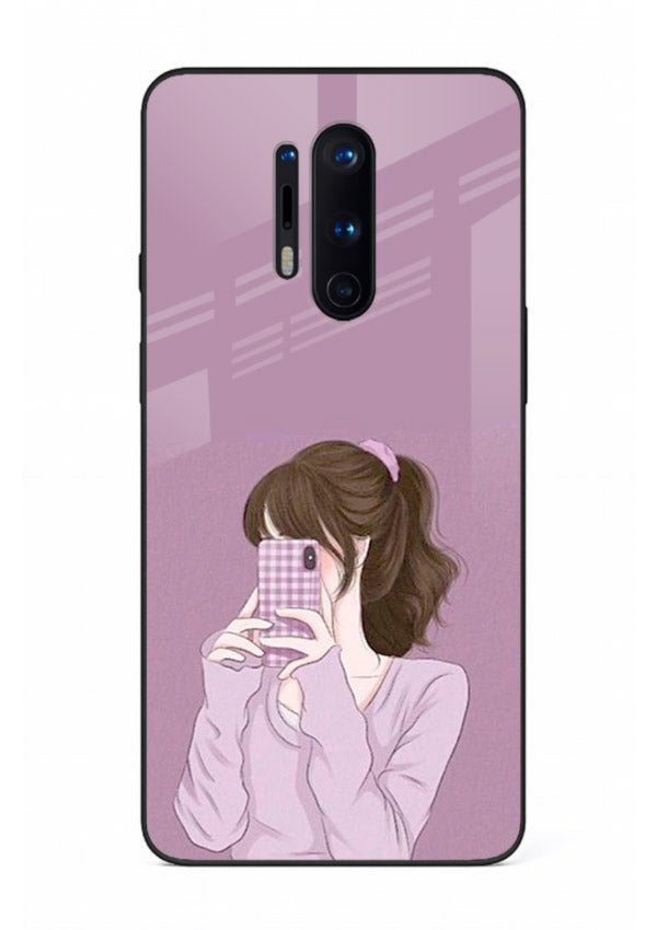Camera Shy Girl aesthetic portrait OnePlus 8 Pro glass back cover