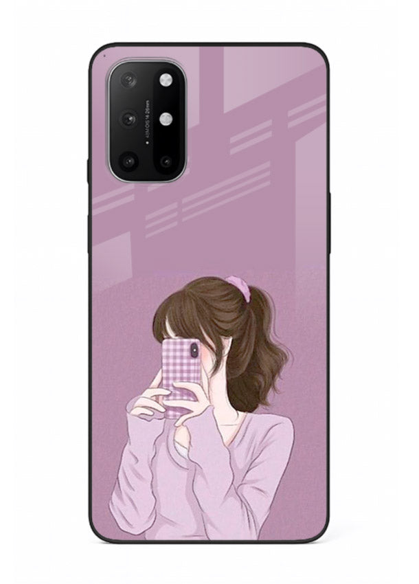 Camera Shy Girl aesthetic portrait OnePlus 8T glass back cover