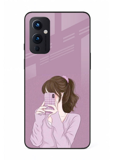 Camera Shy Girl aesthetic portrait OnePlus 9 Pro glass back cover