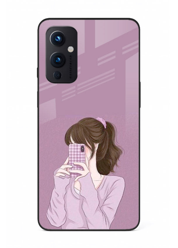 Camera Shy Girl aesthetic portrait OnePlus 9 Pro glass back cover