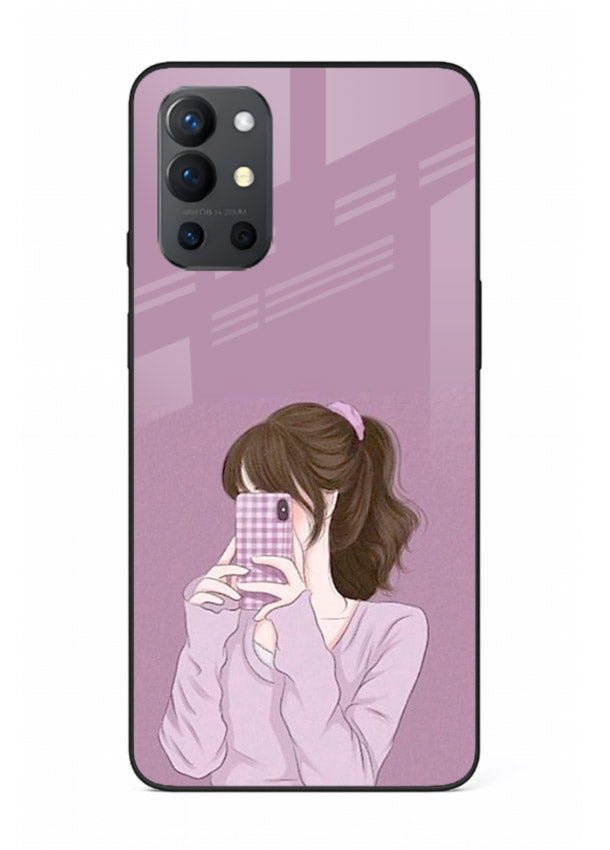 Camera Shy Girl aesthetic portrait OnePlus 9R glass back cover