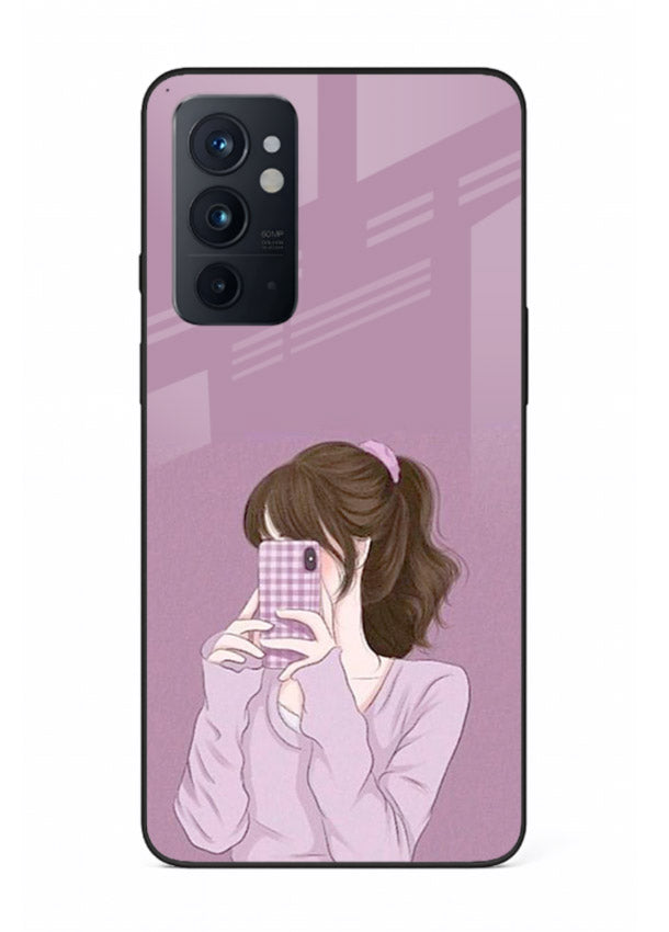 Camera Shy Girl aesthetic portrait OnePlus 9RT glass back cover
