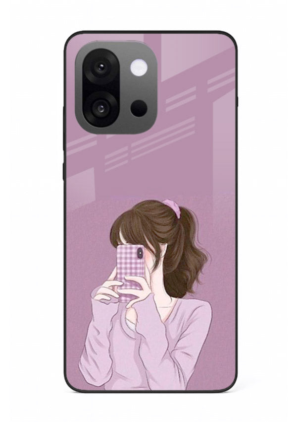Camera Shy Girl aesthetic portrait OnePlus 13s glass back cover