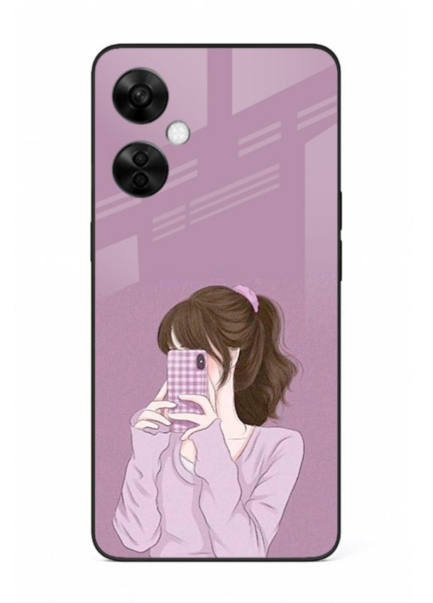 Camera Shy Girl aesthetic portrait OnePlus Nord CE3 Lite glass back cover