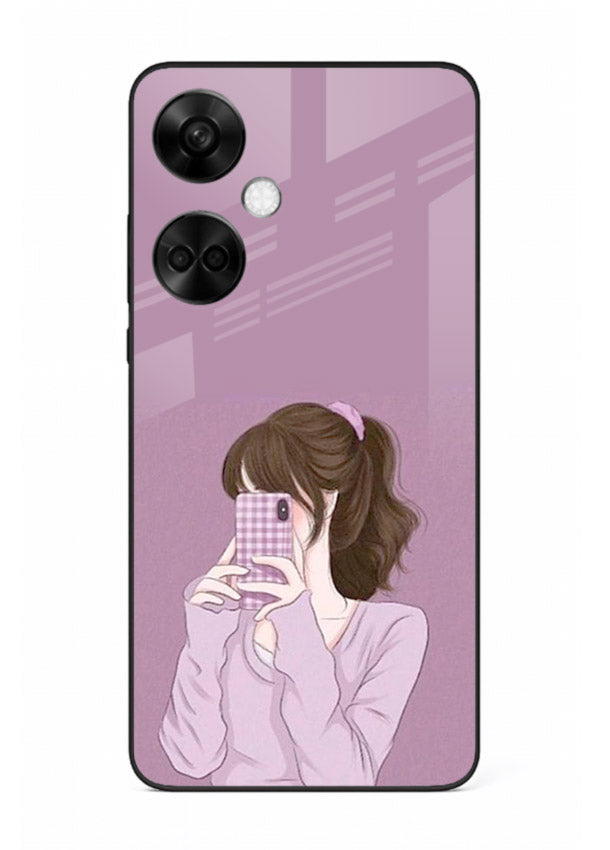 Camera Shy Girl aesthetic portrait OnePlus Nord CE3 glass back cover