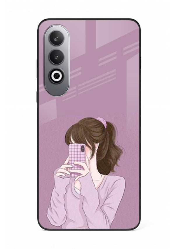 Camera Shy Girl aesthetic portrait OnePlus Nord CE4 glass back cover