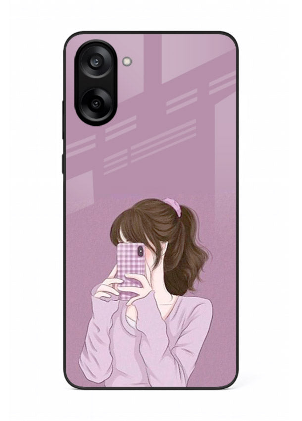 Camera Shy Girl aesthetic portrait OnePlus Nord CE5 glass back cover