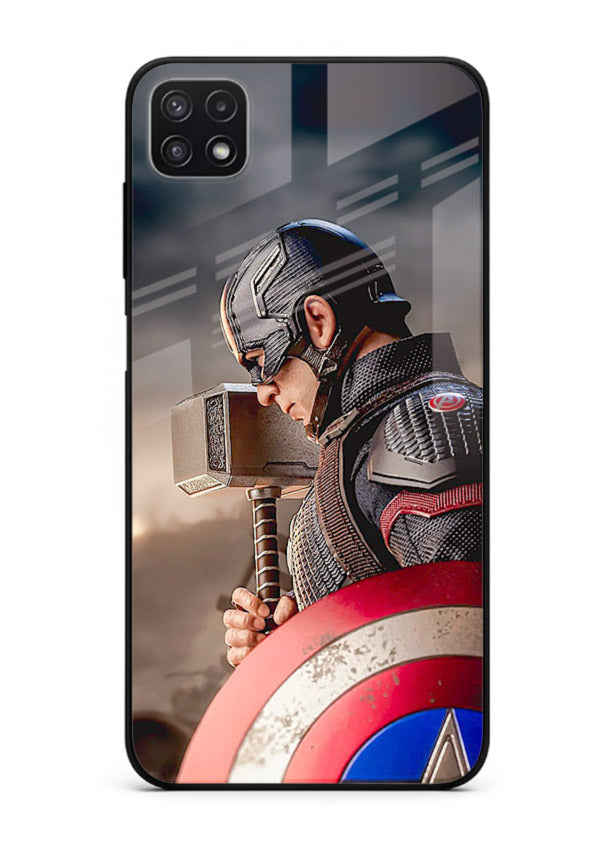 Captain America Shield Focus cover for Samsung A22 5G