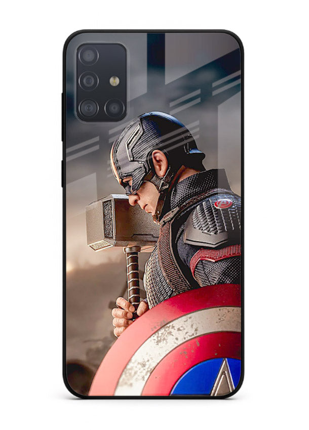 Captain America Shield Focus cover for Samsung A71