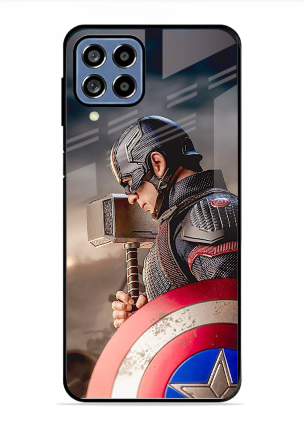 Captain America Shield Focus cover for Samsung M53 5G