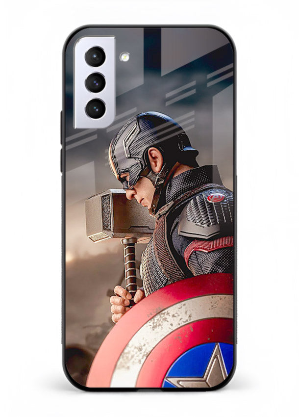 Captain America Shield Focus cover for Samsung S21 FE