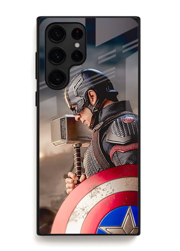 Captain America Shield Focus cover for Samsung S22 Ultra