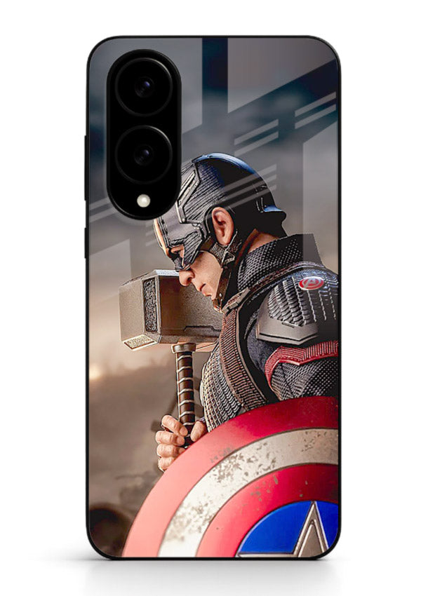 Captain America Shield Focus cover for Samsung S25 Edge