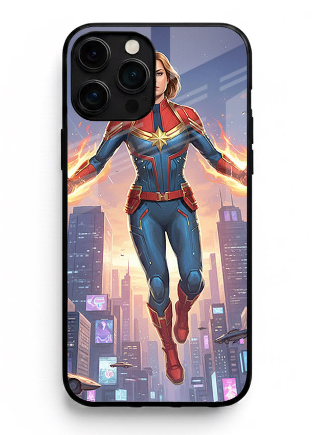 Captain Marvel Glow Energy cover for Apple iPhone 14 Pro Max