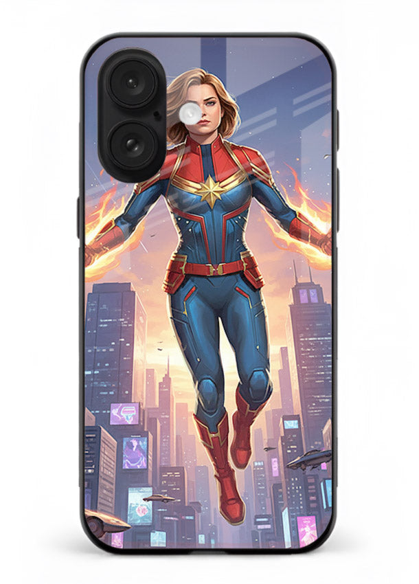Captain Marvel Glow Energy cover for Apple iPhone 17