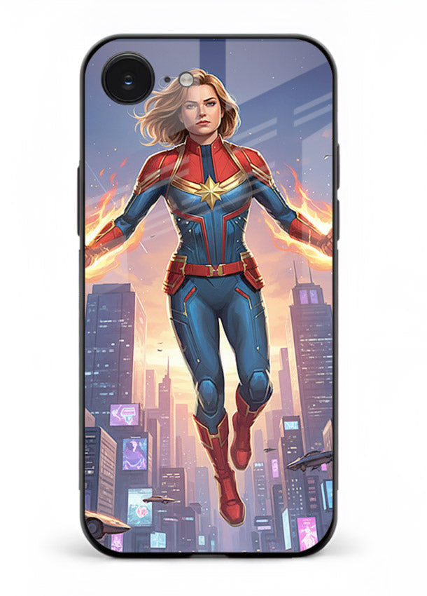 Captain Marvel Glow Energy cover for Apple iPhone 16E