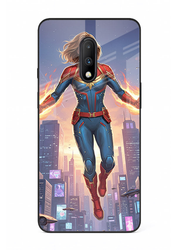 Captain Marvel Glow Energy cover for OnePlus 7
