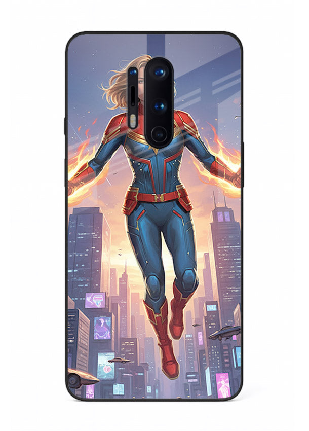 Captain Marvel Glow Energy cover for OnePlus 8 Pro