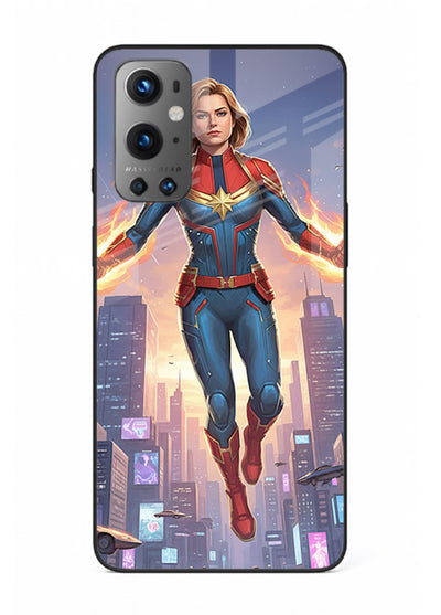 Captain Marvel Glow Energy cover for OnePlus 9