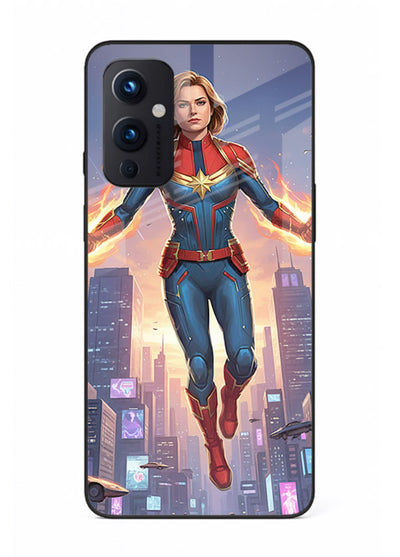 Captain Marvel Glow Energy cover for OnePlus 9 Pro