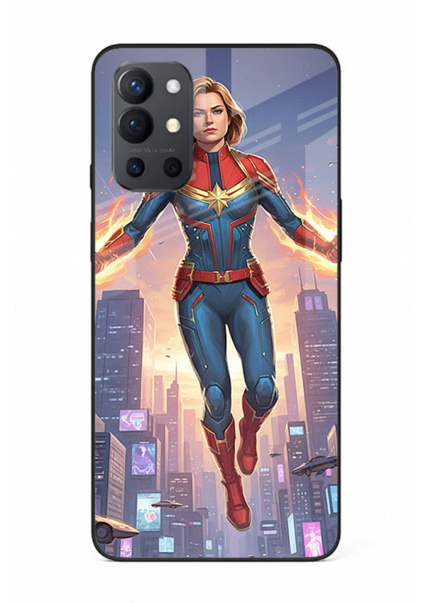 Captain Marvel Glow Energy cover for OnePlus 9R