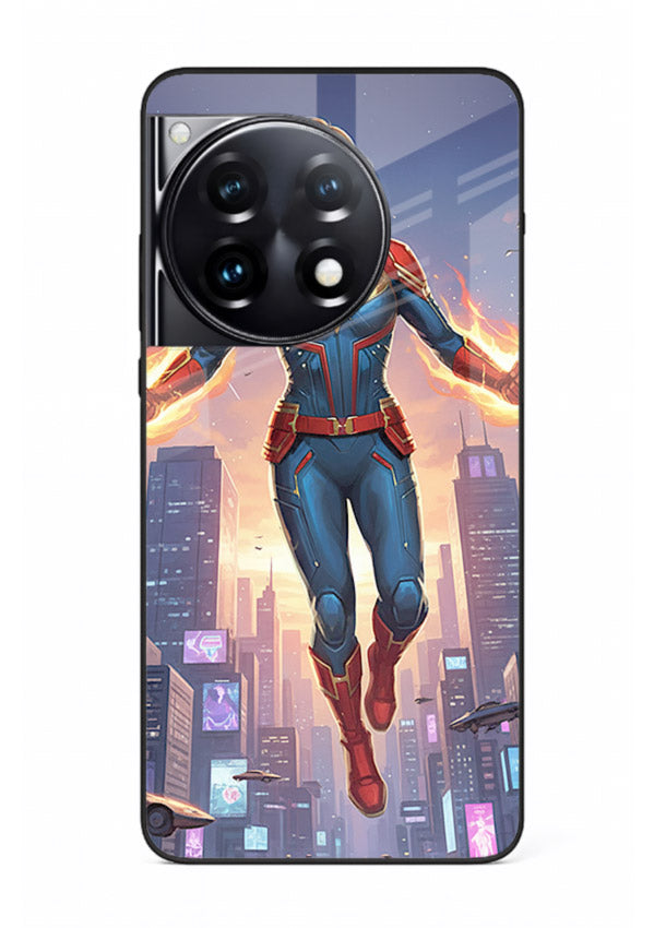 Captain Marvel Glow Energy cover for OnePlus 12R