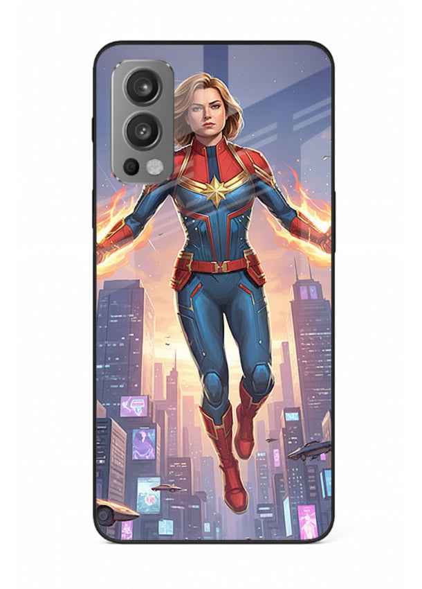 Captain Marvel Glow Energy cover for OnePlus Nord 2