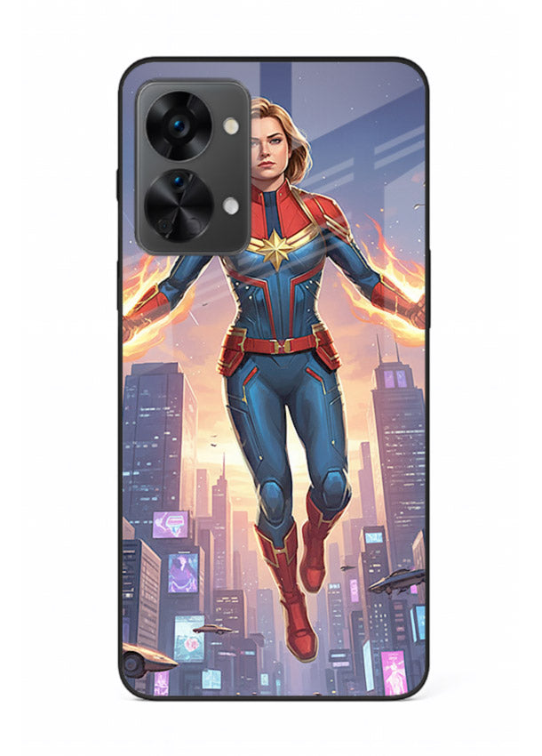 Captain Marvel Glow Energy cover for OnePlus Nord 2T