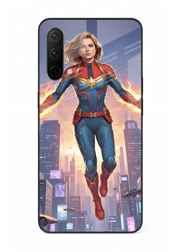 Captain Marvel Glow Energy cover for OnePlus Nord CE 5G