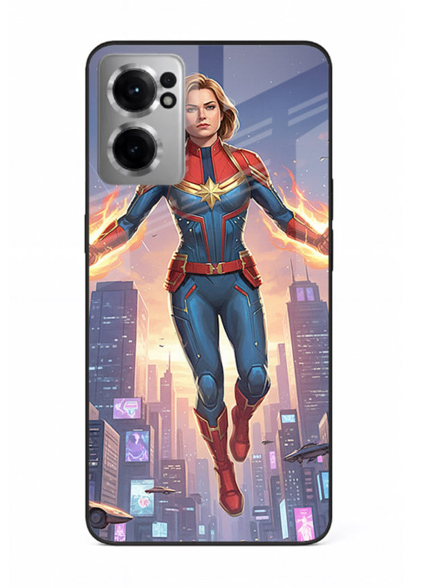 Captain Marvel Glow Energy cover for OnePlus Nord CE2 5G