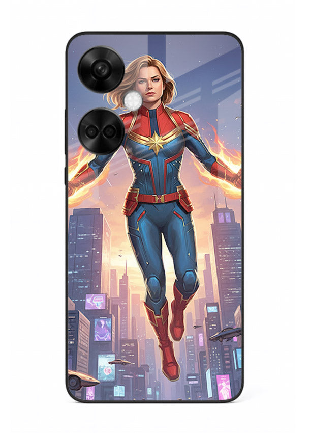 Captain Marvel Glow Energy cover for OnePlus Nord CE3