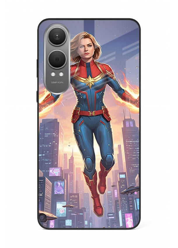 Captain Marvel Glow Energy cover for OnePlus Nord CE4 Lite