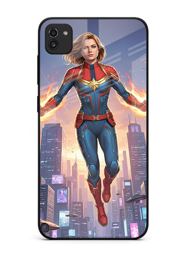 Captain Marvel Glow Energy cover for Samsung A03