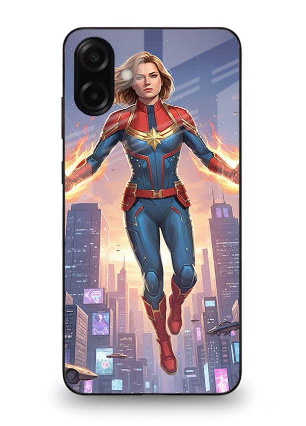 Captain Marvel Glow Energy cover for Samsung A07 4G