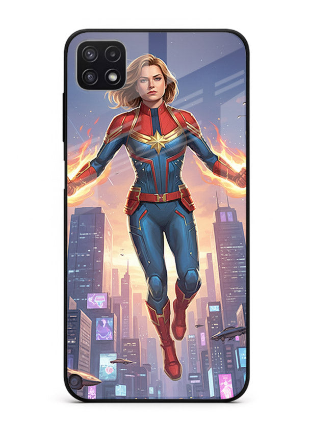 Captain Marvel Glow Energy cover for Samsung F42 5G