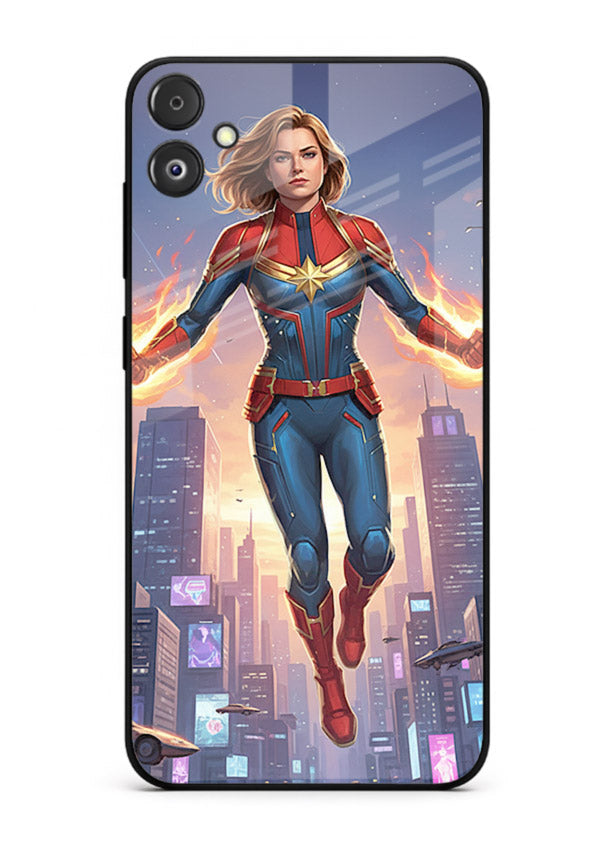 Captain Marvel Glow Energy cover for Samsung F05 5G