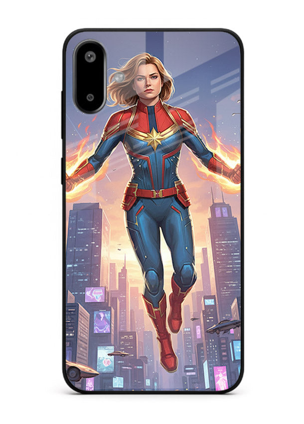 Captain Marvel Glow Energy cover for Samsung F06 5G
