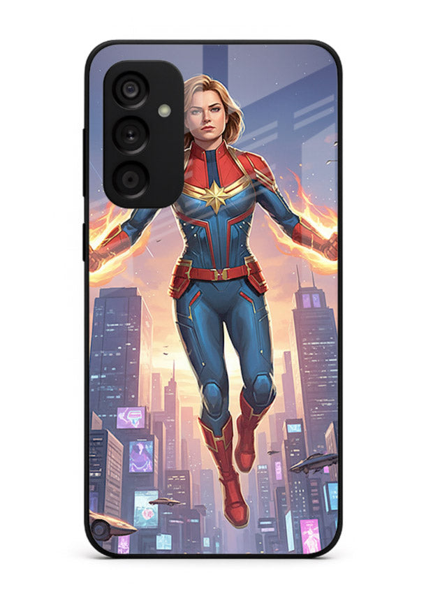 Captain Marvel Glow Energy cover for Samsung A14 5G