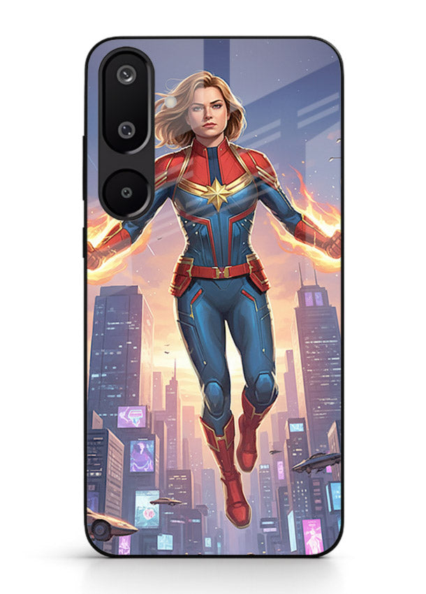 Captain Marvel Glow Energy cover for Samsung F16 5G