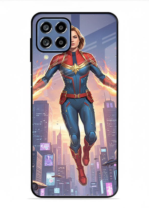 Captain Marvel Glow Energy cover for Samsung M33 5G