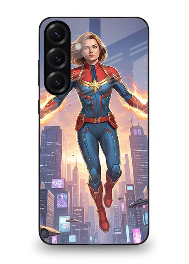 Captain Marvel Glow Energy cover for Samsung A54 5G