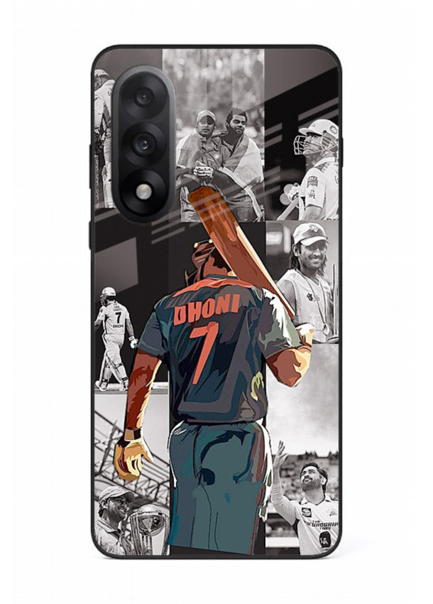 Cricket tribute collage artwork printed on tempered glass OnePlus Nord 5 back cover
