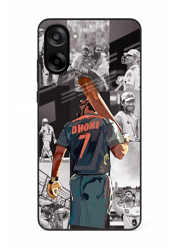 Cricket tribute collage artwork printed on tempered glass OnePlus Nord CE5 back cover