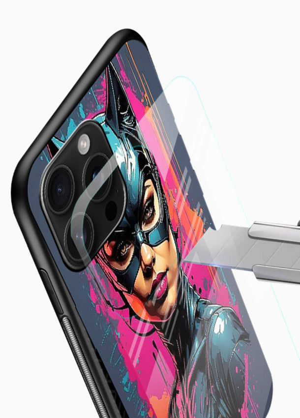 Catwoman Graffiti Art cover for Glossy Vibrant Premium Look - Angle Blade