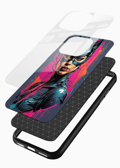 Catwoman Graffiti Art cover for Glossy Vibrant Premium Look - Angle Layers